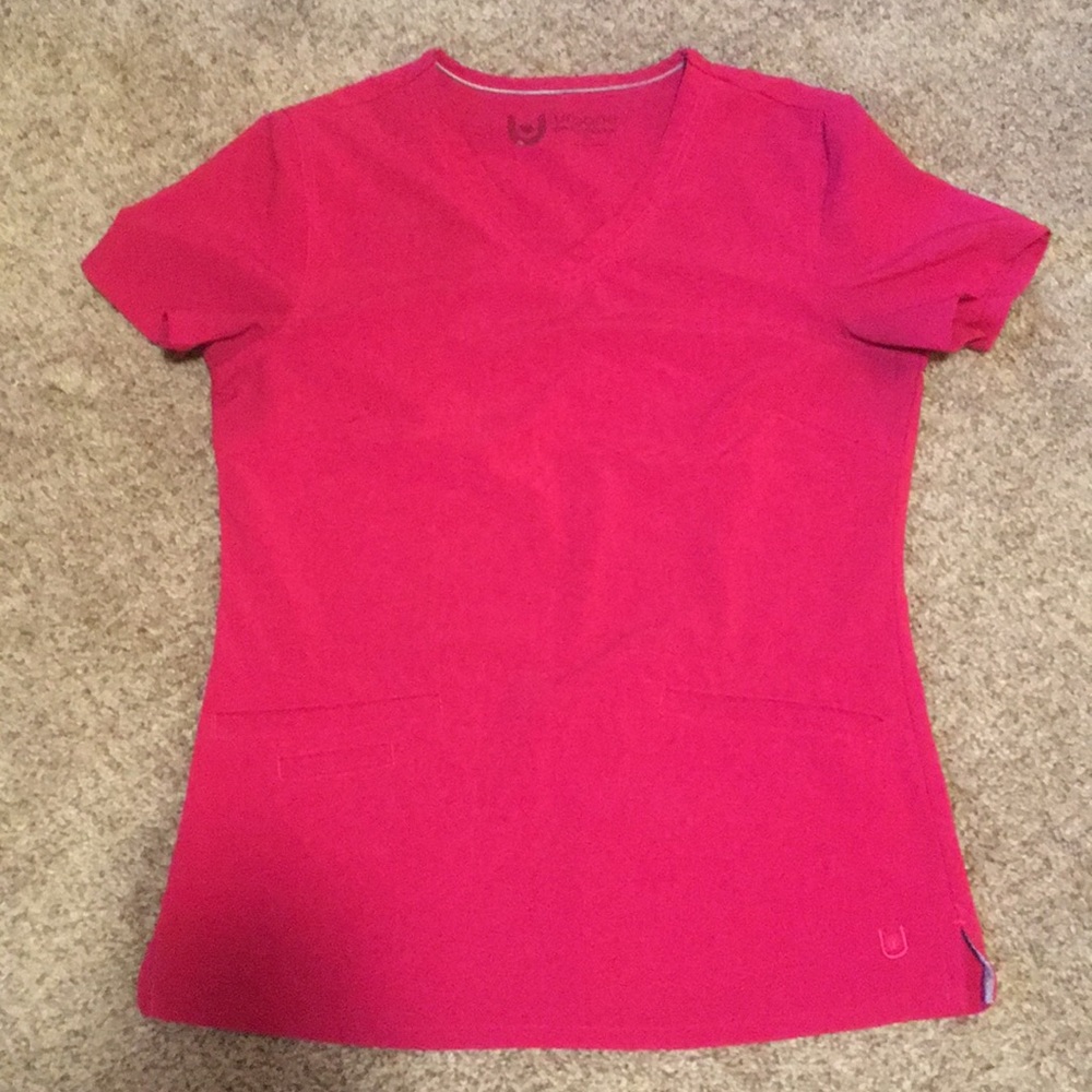 Pink scrub top